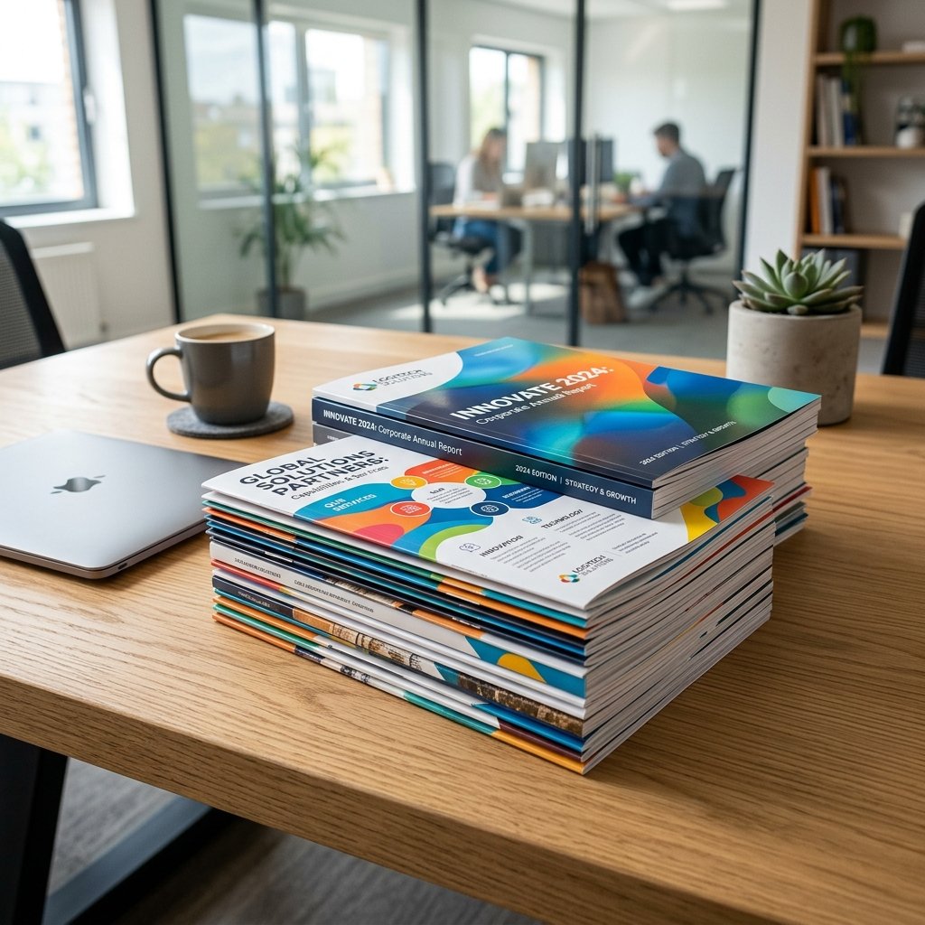 Corporate Annual Report Brochure Printing - Bulk Catalogue Printers Jaipur